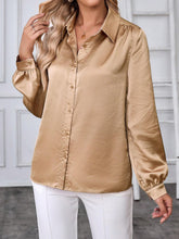 EMERY ROSE Women's Casual Solid Color Long Sleeve Blouse